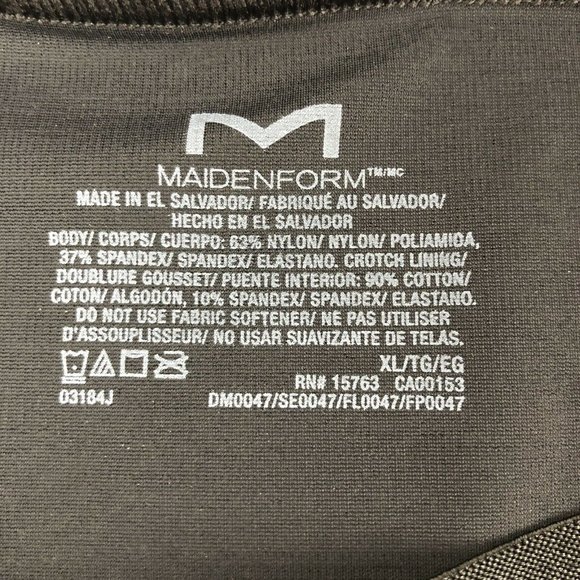 Maidenform Womens XL Slimmer Shapewear Shorts Black Cellulite Reducer - Picture 3 of 5